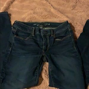 Dark blue jegging aeo
